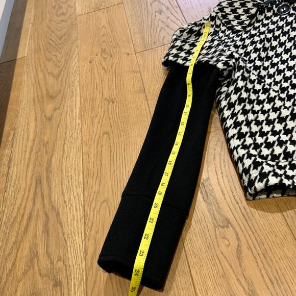 Women's Katherine Barclay Lightweight Wool Blend Jacket Houndstooth Size S - Picture 7 of 13